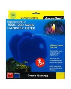 Aqua One Sponge Pad 15ppi - 1000/1200 Aquis (2pk) 39s