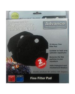 Aqua One Sponge Pad - (35ppi) Black 550/750 Advance (2pk) 402s