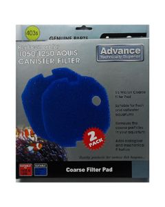 Aqua One Sponge Pad - (15ppi) Blue 1050/1250 Advance (2pk) 403s