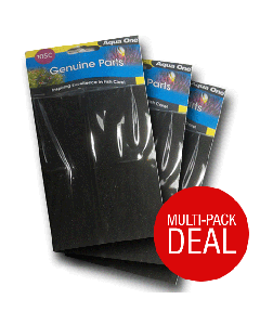 Aqua One 105c Carbon Cartridge  For Ecostyle 42 and 47. Triple Pack - six cartridges