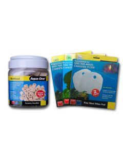 Aqua One CF500 Complete Filter Media Service Kit