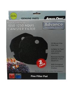 Aqua One Sponge Pad - (35ppi) Black 1050/1250 Advance (2pk) 404s