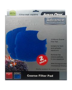 Aqua One Sponge Pad - (15ppi) Blue 2250UV/2450UV Advance (2pk) 405s