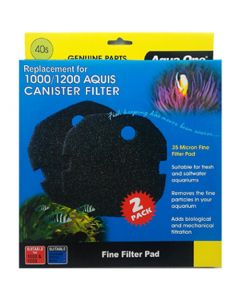 Aqua One Sponge Pad 35ppi - 1000/1200 Aquis (2pk) 40s