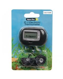 Aqua One Thermometer LCD Electronic Outside Tank ST-3
