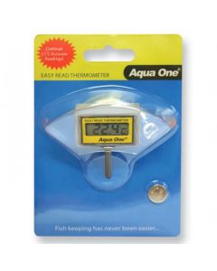 Aqua One Thermometer Easy Read LCD Inside Tank