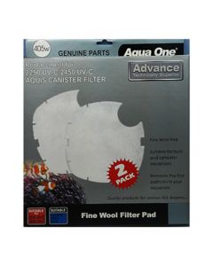Aqua One Wool Pad - 2250UV/2450UV Advance (2pk) 405w