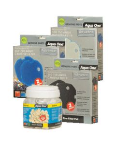 Aqua One Complete Media Kit For CF500 canister filter