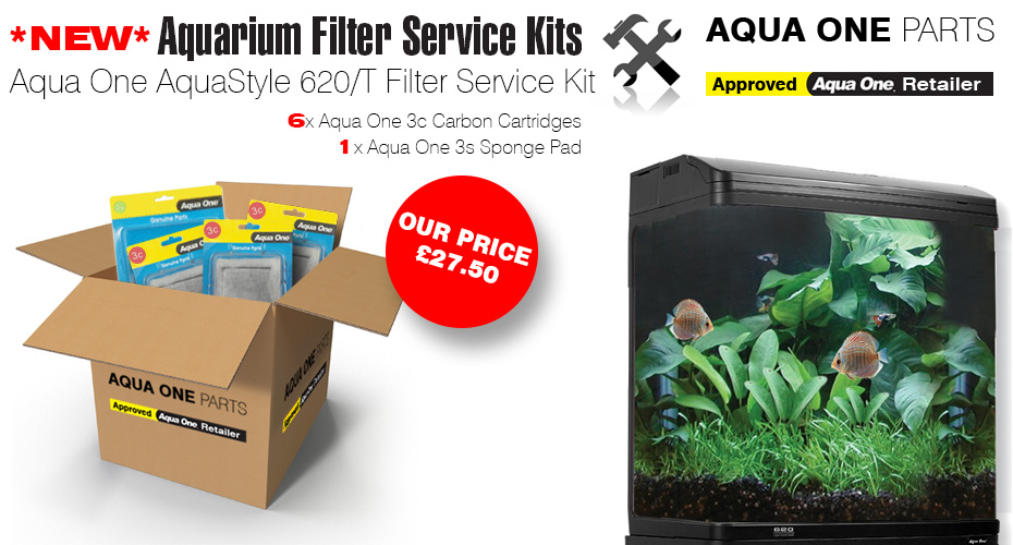 Aqua One AquaStyle 620/620T Aquarium Filter Service Kit