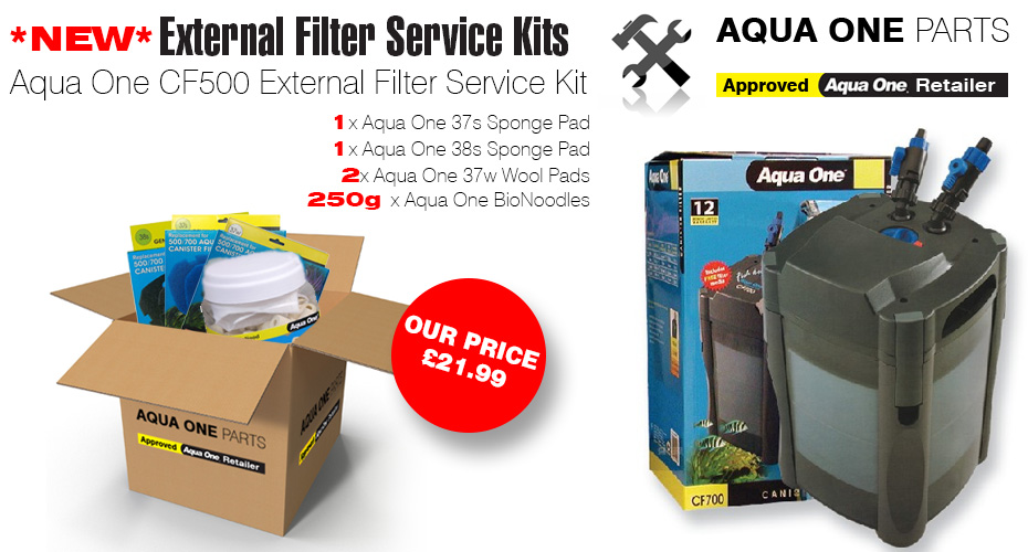 Aqua One CF500 Complete Filter Media Service Kit 