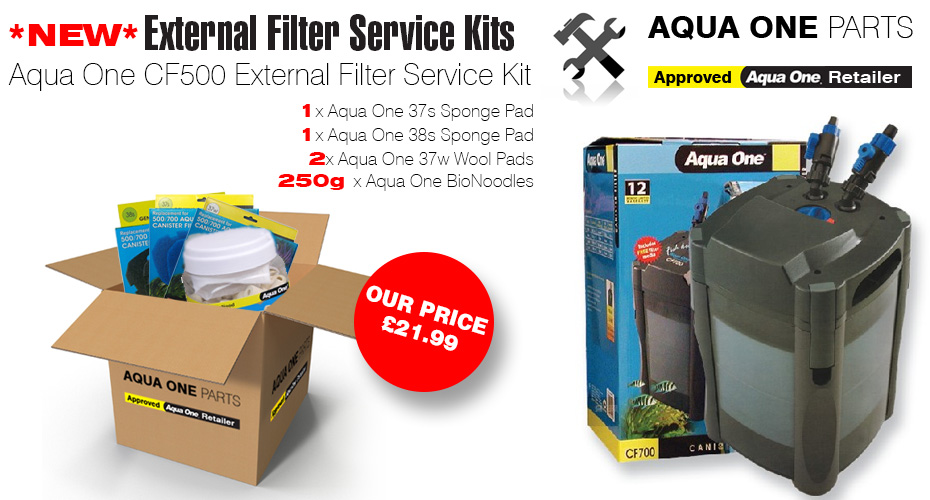 Aqua One CF500 Complete Filter Media Service Kit Aqua One Parts
